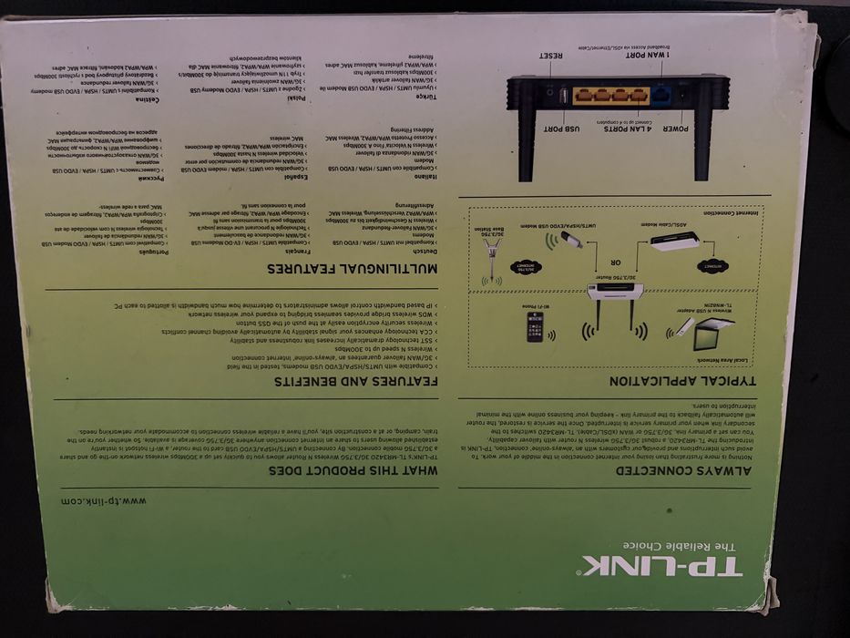 Modem TPLINK. TL MR3420