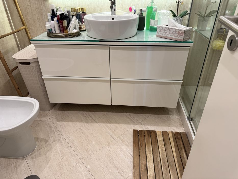 Armário / Movel casa de banho WC ikea- Com tudo incluido