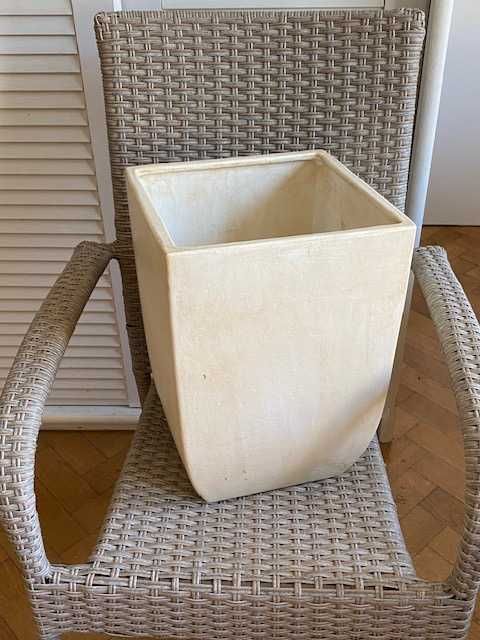 2 szt. DUŻE OSŁONKI  na donice komplet donice jasne ecru