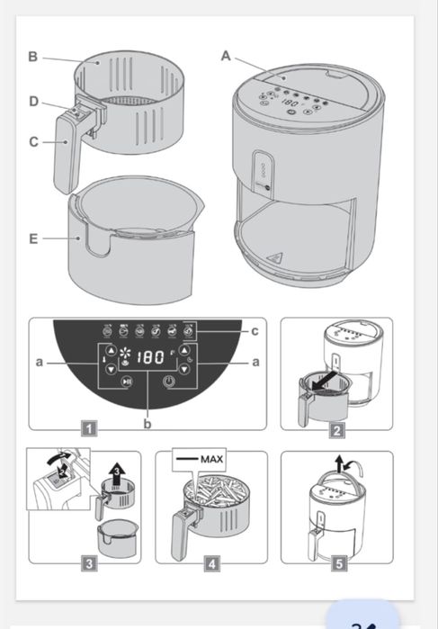 Frytkownica beztłuszczowa , Airfryer.