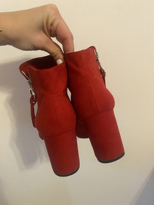 Botas salto alto vermelhas n 39