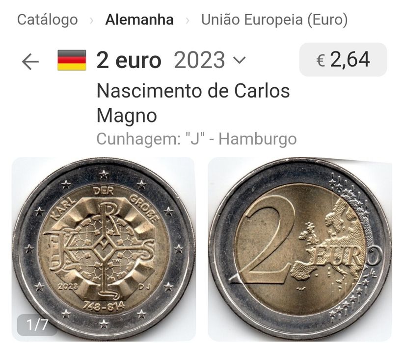 Moeda 2€, Alemanha 2023