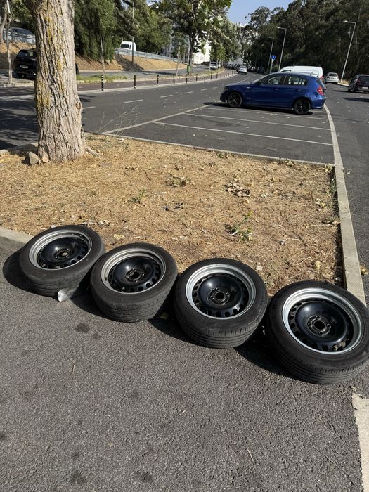 Jantes ferro alargadas r15 4x100 7j 7,5j