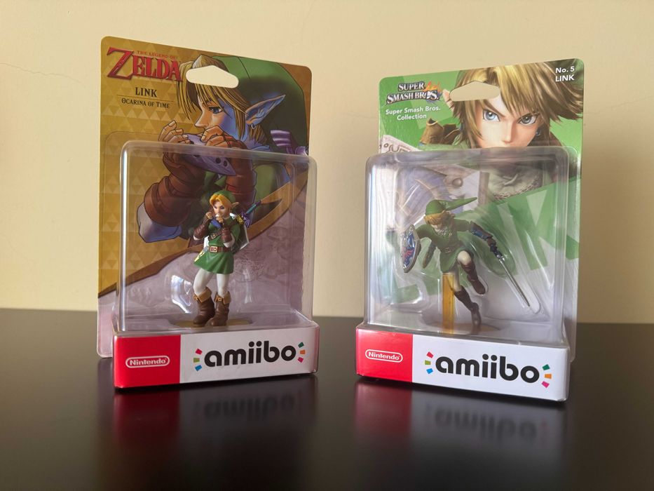 Conjunto de Nintendo Amiibo do Link de Legend of Zelda Novos