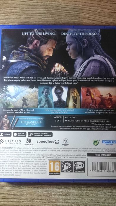 Banishers ps5 playstation 5 hellblade Wiedźmin god of war last of us