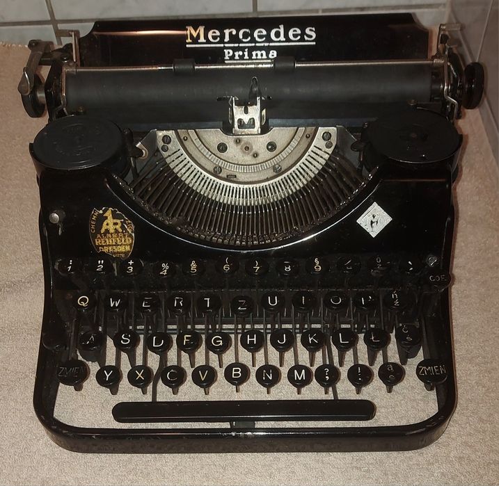 Mercedes Prima (1939–1940) – sprawna maszyna do pisania. Unikat  !!!