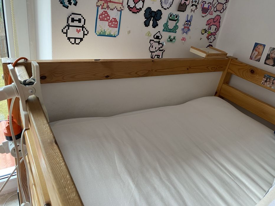 Łóżko piętrowe młodzieżowe Ikea 90x200