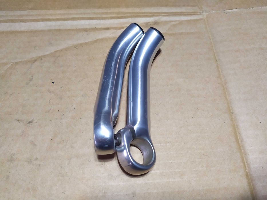 Rogi aluminiowe na kierownicę Dł.12cm Srebrne Polecam