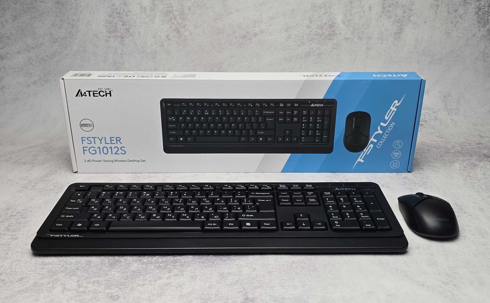 Комплект бездротовий A4Tech FG1012S Fstyler Black клавіатура+ миша NEW