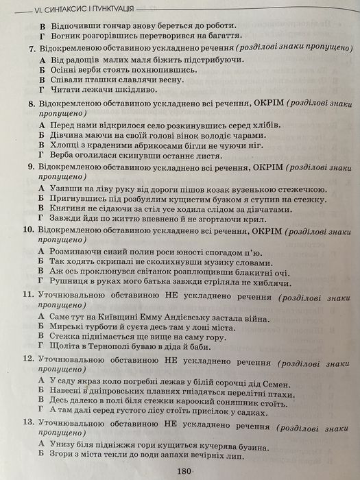 Посібник для підготовки до НМТ/ЗНО/інших екзаменів