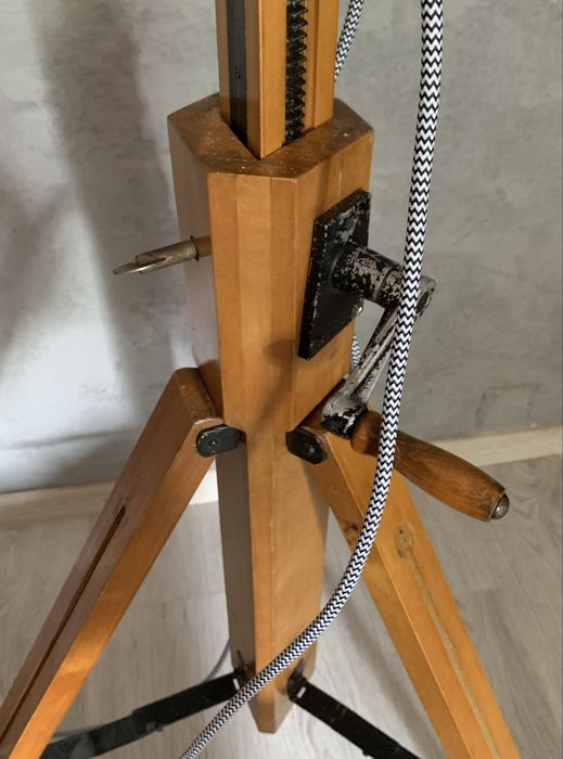 lampa podlogowa LOFT VINTAGE teatralna filmowa Prl