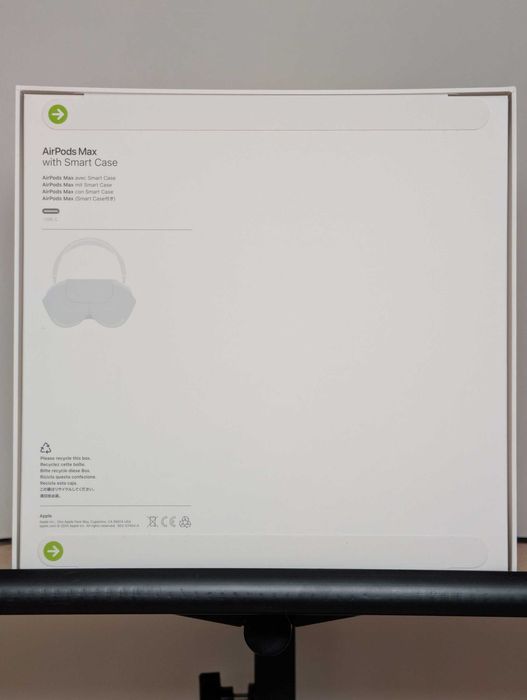 Słuchawki Apple AirPods Max USB-C Midnight (Północ / Czarne) – Nowe, Zaplombowane • Model A3184 MWW43ZM/A