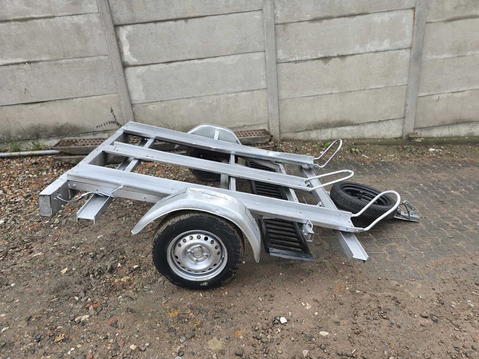 Przyczepka Lekka Wzmacniana Rej PL Do Transportu 3 dużych motocykli
