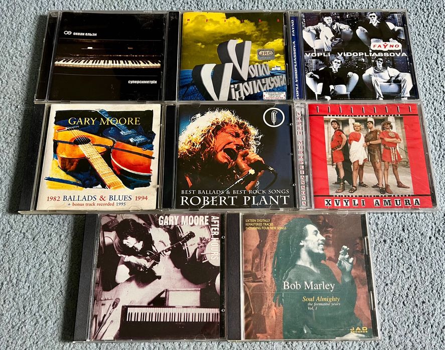 CD диски: Grand Funk;  Black Sabbath;  Savoy Brown; Black Rock; Jethro Tul.
