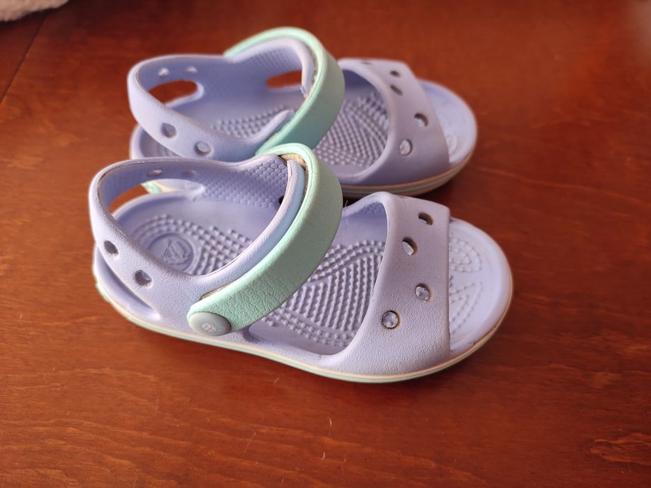 Sandały dziecięce crocs 22-23, C6 liliowe
