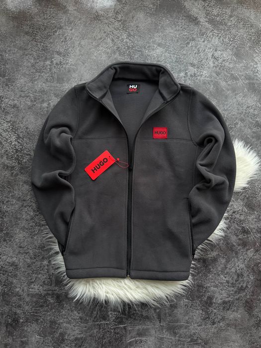 Зіп-Кофта Hugo Fleece  | Чоловіча Фліска | Чорна, Синя, Графіт | M–3XL