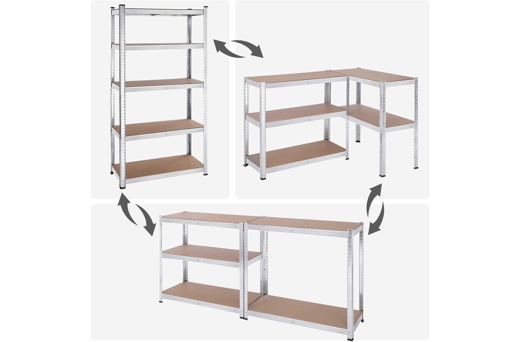 2x mocny regał warsztatowy magazynowy garażowy 180x90x40cm 875 kg