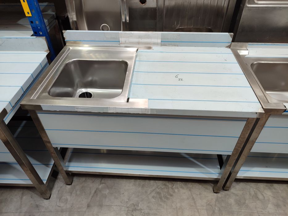 Banca INOX pio grande - 1.20x0.60mts