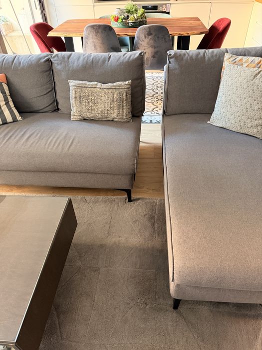 Sofá Chaise Longue Cinzento 238 cm | 2 Módulos | 300€