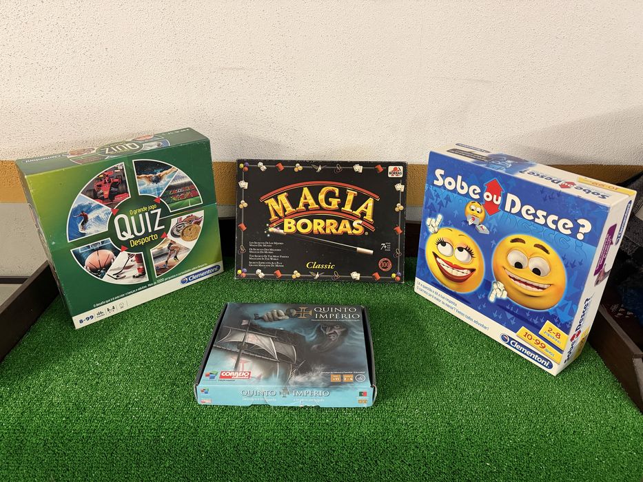 Conjunto 3 jogos de tabuleiro + 1 caixa de magia