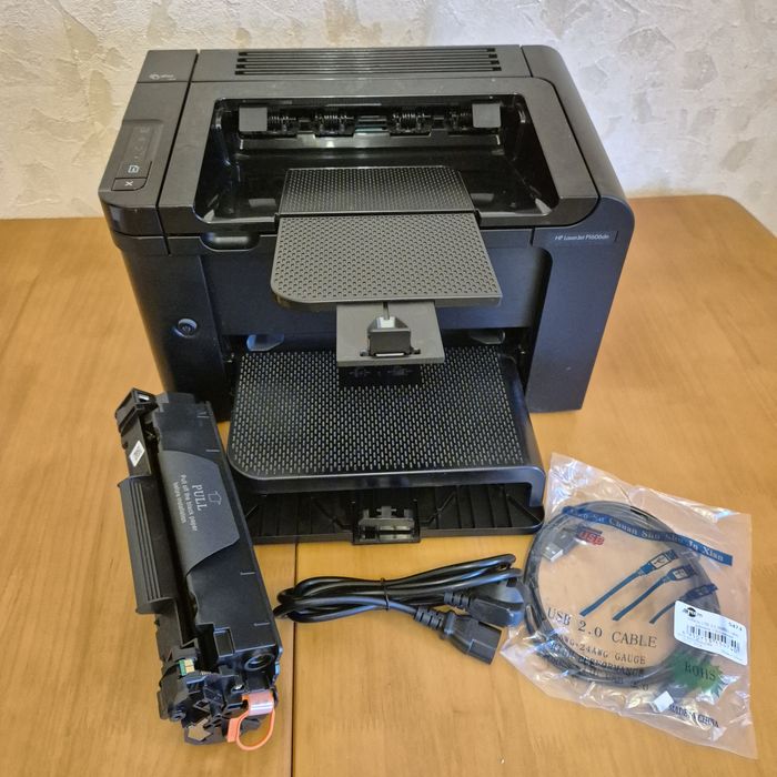 Принтер HP LaserJet P1606dn. Гарантія 12 міс. картридж дуплекс мережа