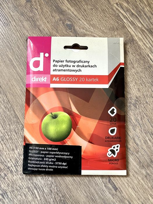 Papier fotograficzny do drukarki A6, 20 szt.