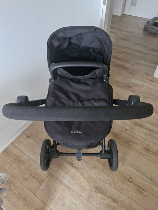 Wózek cybex eos basic 2w1, moon black, czarny