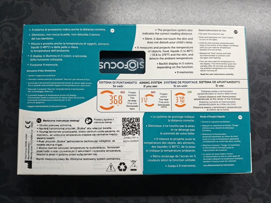 Termometr  bezdotykowy Visiofocus 06400