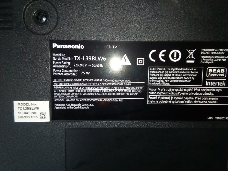 Телевизор Panasonic TX-L39BLW6 LCD