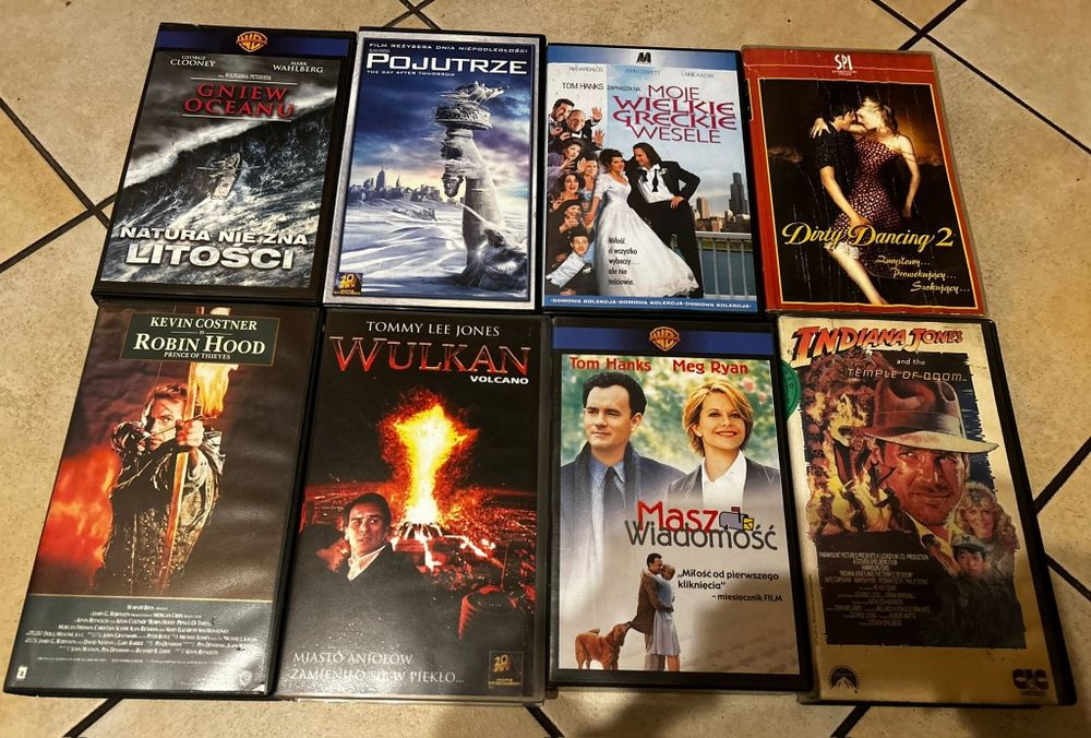 Kasety VHS różne bajki, filmy