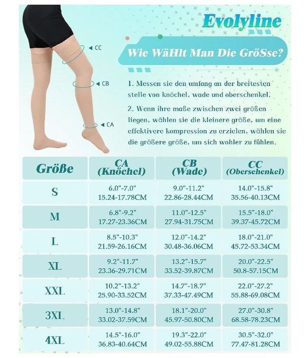 Beister Medyczne pończochy uciskowe 20-30 mmHg XL Beżowe