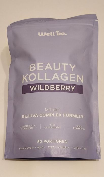 Kolagen Well Be wildberry  z kwasem hialuronowym.  Beauty kollagen