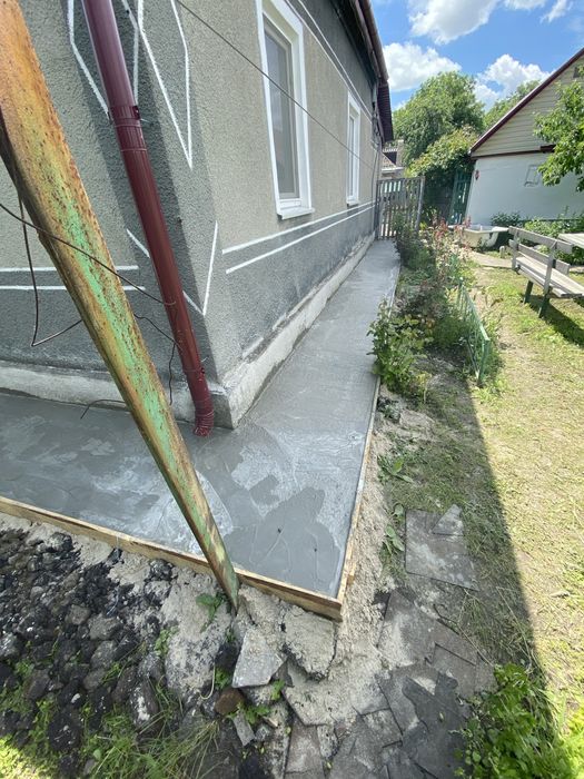 Бетонные работы фундамент стяжка отмоста