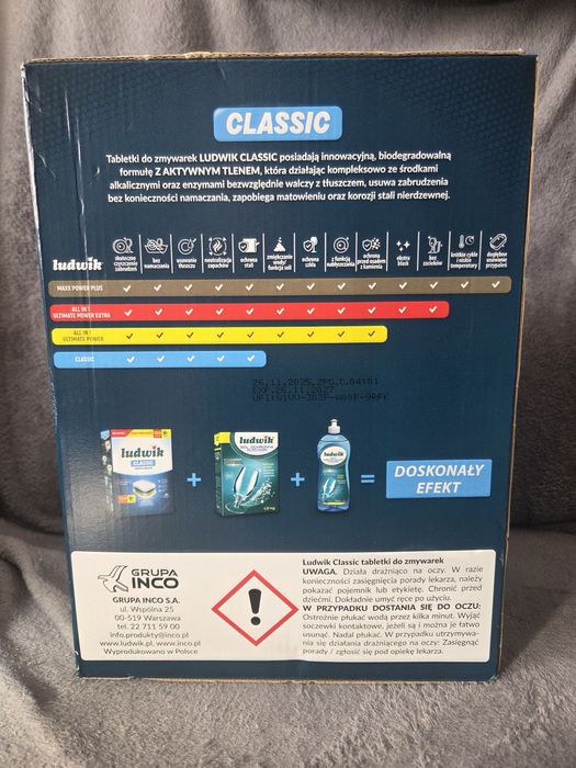 Tabletki do zmywarki i sól Ludwik