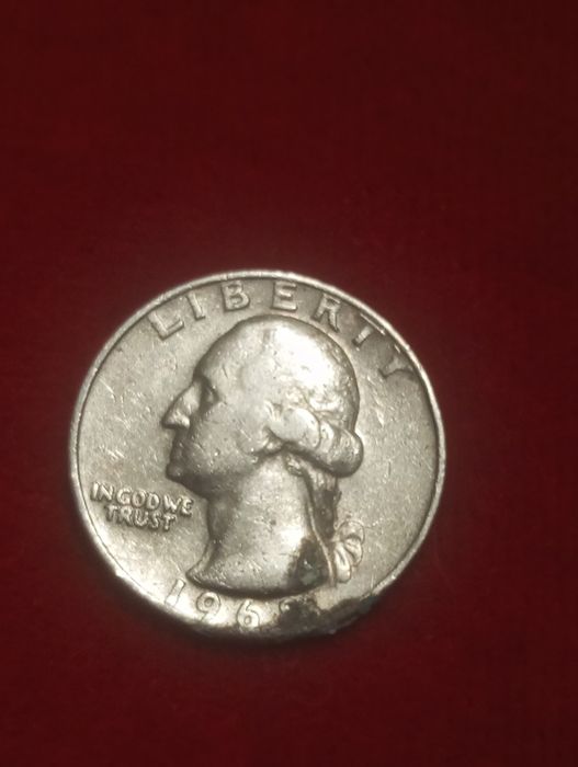 Продам 25 центов США, 1/4 доллара 1968 года, США перевёртыш,2ЕВРО.