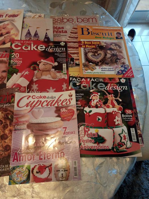 Mega-coleção revistas culinária/receitas/bolos/cake design