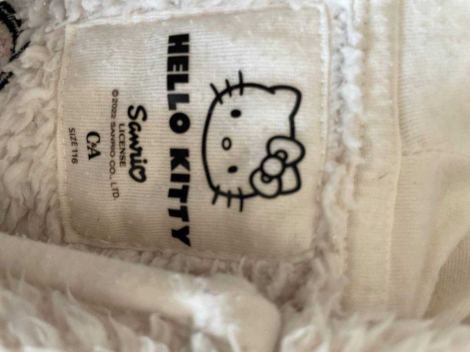 Плюшева худі-куртка "Hello Kitty" з вушками