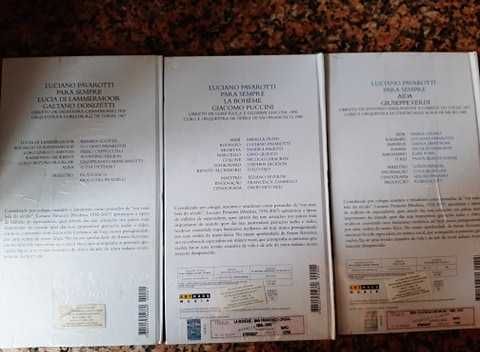 Conjunto de 3 dvds  Luciano Pavarotti  - Selados
