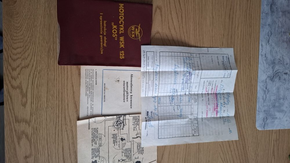 Instrukcje obsługi wfm,osa,komar,junak,wsk kos,romet
