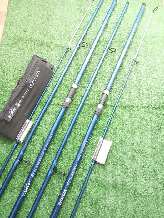 Conjunto de 2 canas pesca surfcasting