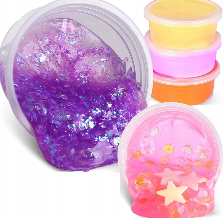 SLIME Zestaw XXL do Robienia Glutów Slime 128 El Prezent Dla Dziecka