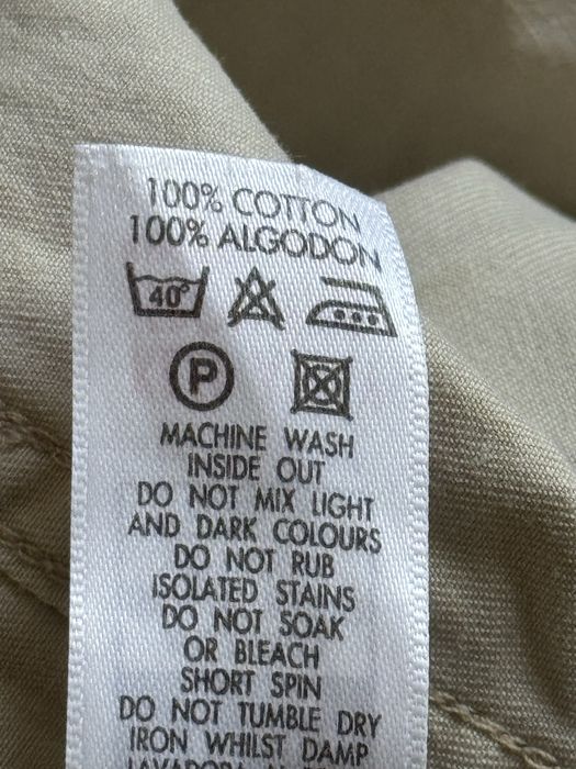 Beżowa koszula męska M Trademark wierzchnia bawełna