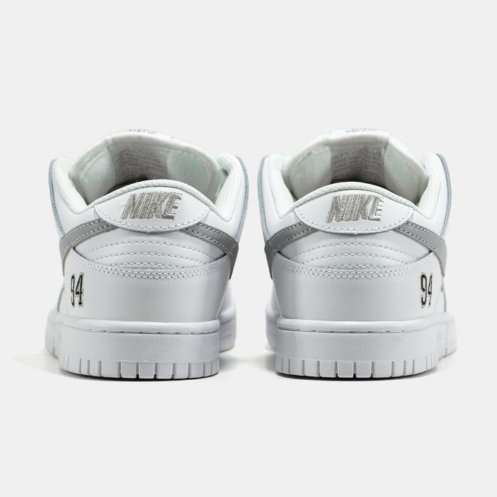 Кросівки Кроссовки Nike SB Dunk Low x Supreme White Белый Білий Кросовки повсякденні