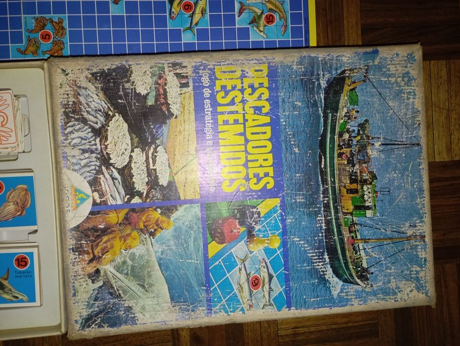 Pescadores destemidos jogo de tabuleiro, majora. Anos 70.