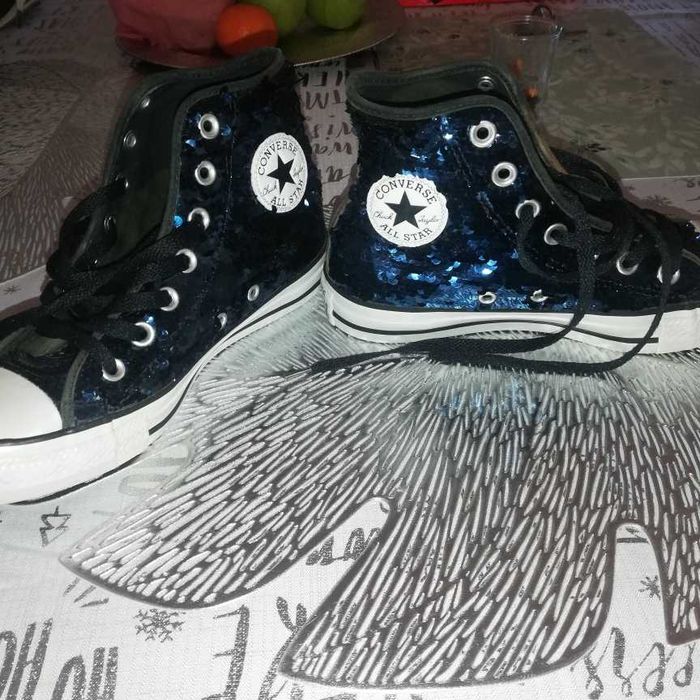 Sapatilhas Converse All Star Lantejolas  nº36,5