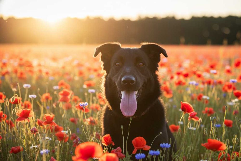 FLOREK - fajny czarny mądry pies