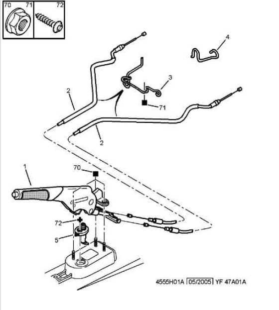 Трос ручного, стояночного тормозу  Пежо Партнер 1,6 HDI. Лівий.