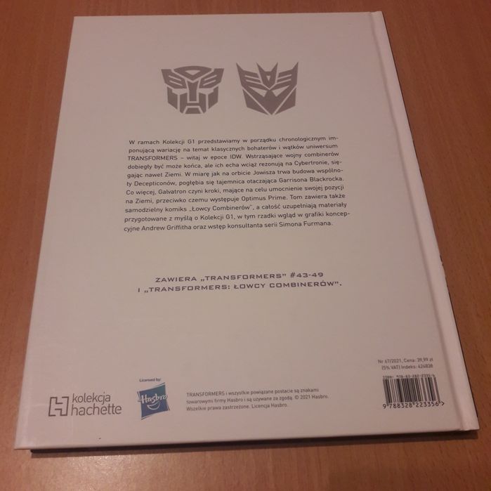 Transformers kolekcja G1 tom 67