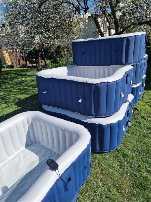 Jacuzzi ogrodowe 6 osobowe Mspa Lite Orbit 185cm x 185cm komplet z łat