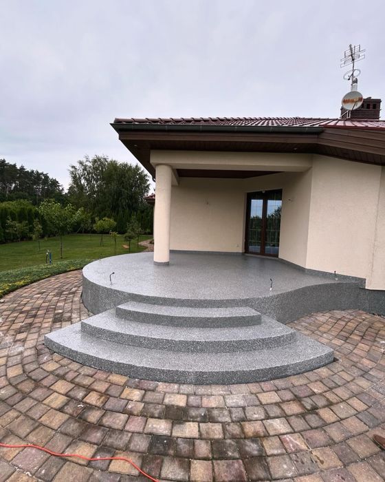 Posadzka żywiczna, garaże